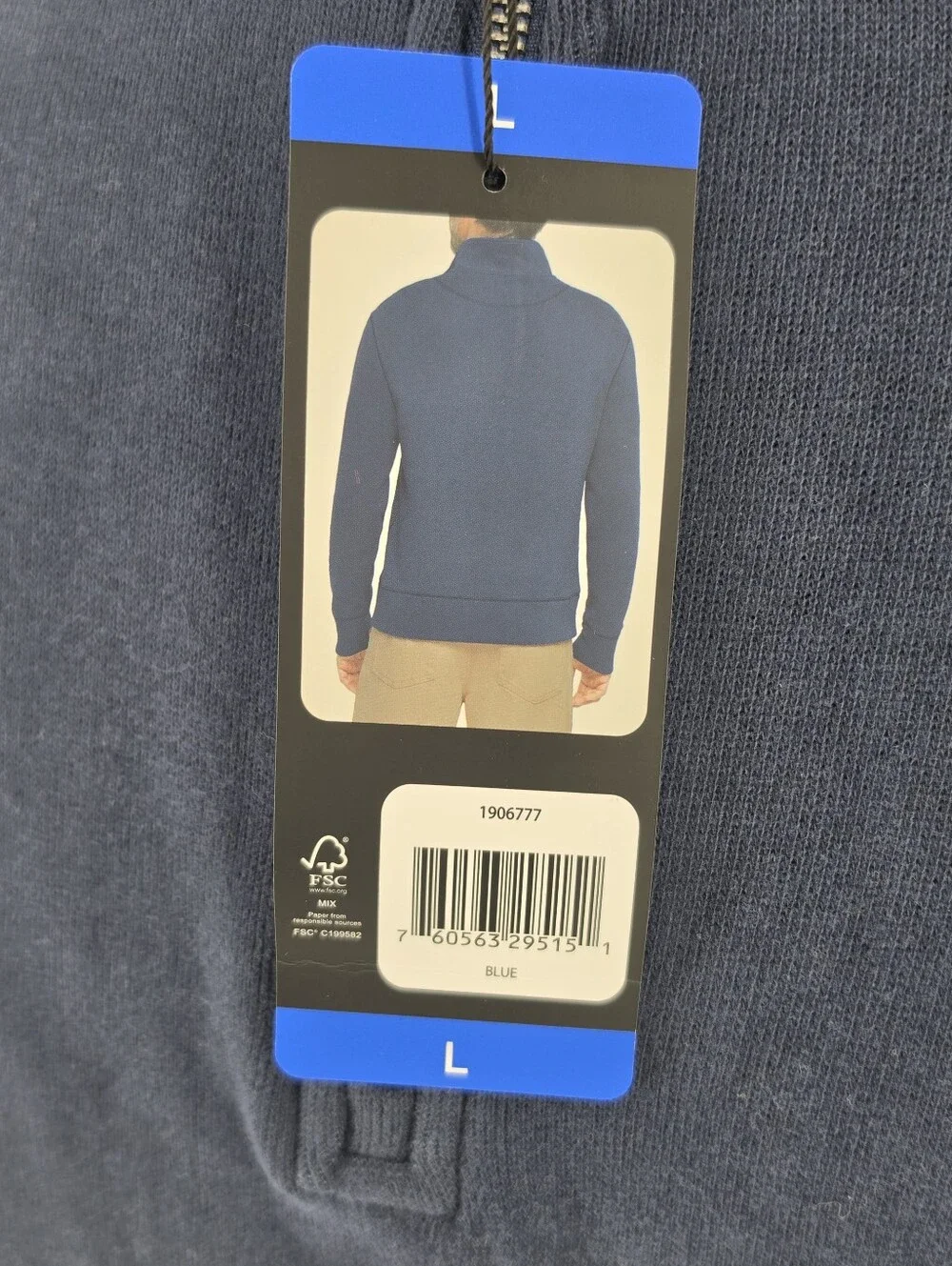 Banana Republic Navy Quarter Zip Pullover Sweatshirt Mock Neck Large